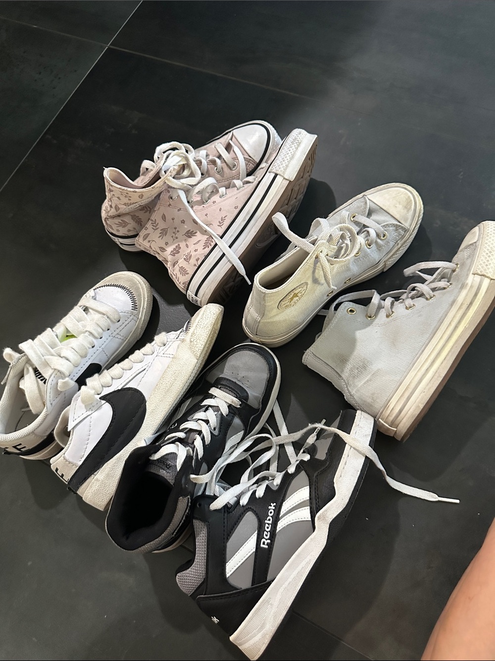 Bundle big kids sneakers various sizes